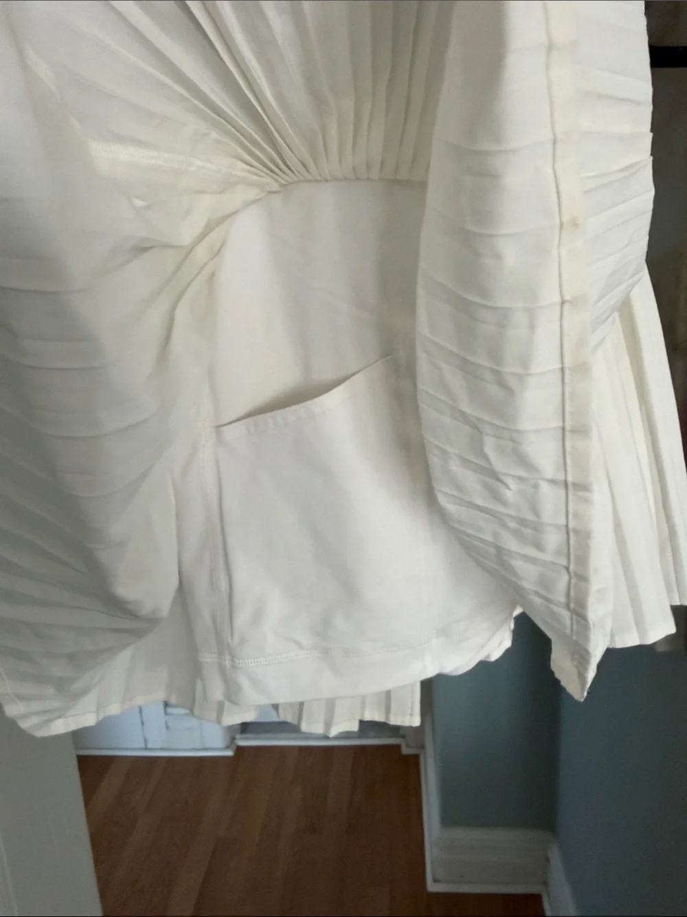 lululemon athletica White Pleated Mini Skirt
